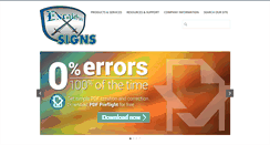 Desktop Screenshot of excalibur-signs.com